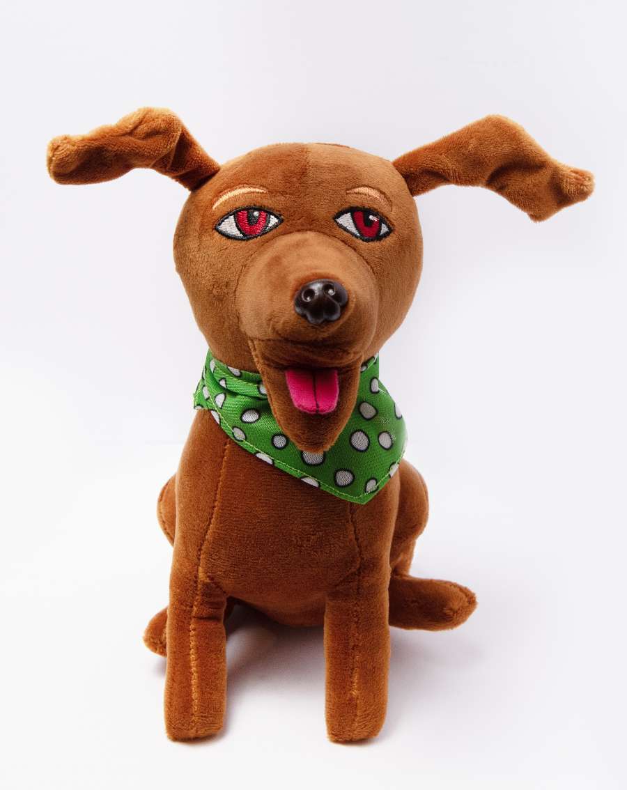 Chuckie the Chocolate Lab plush toy Image